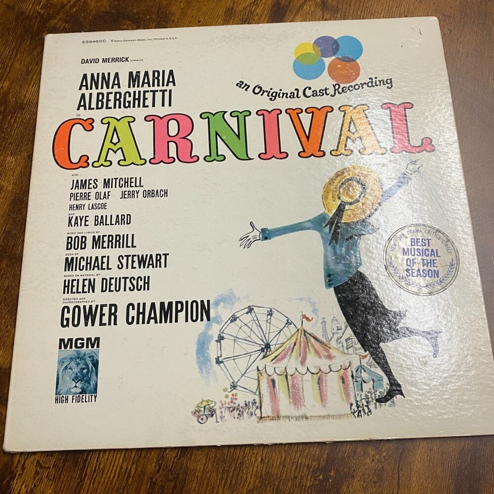 Anna Maria Alberghetti CARNIVAL BROADWAY CAST Original 1961 MGM MONO